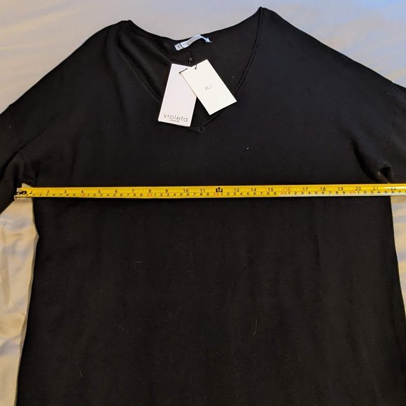 Violeta by Mango Black Dress with Double Sleeve (L) - Picture 10 of 11